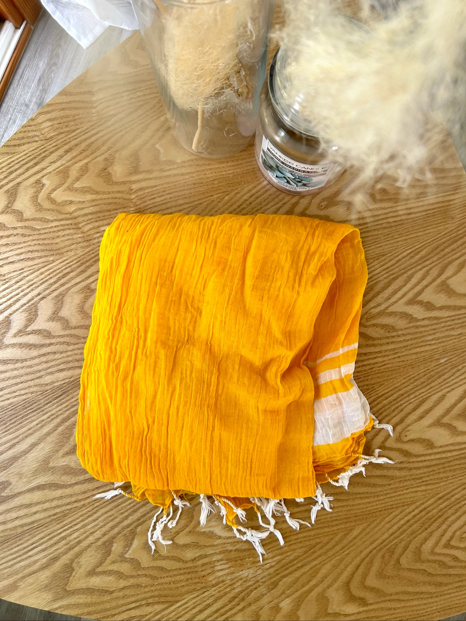 Parêo de praia amarelo vivo 100% algodão Envie de Fraise – photo 3